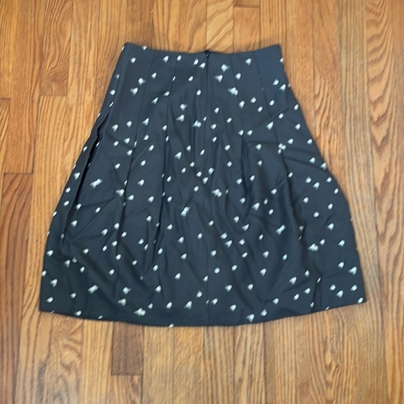 Akris Punto Wool Blend Pleated A-line Skirt Polka Dot size 4 - Picture 2 of 8